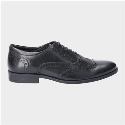 Oaken Brogue Lace Up Shoe in Black