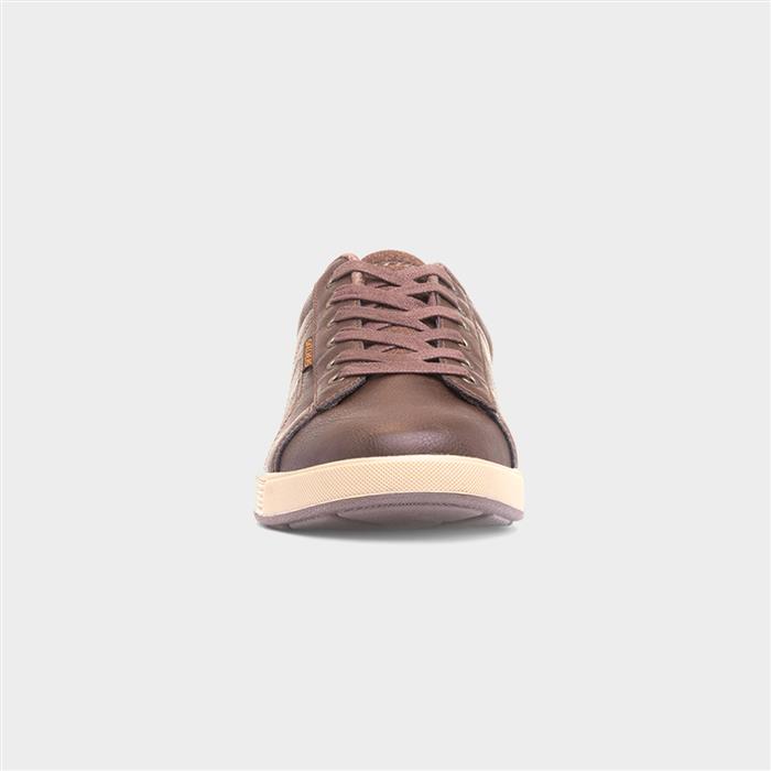 Cavell Hensley Mens Brown Lace Up Shoe