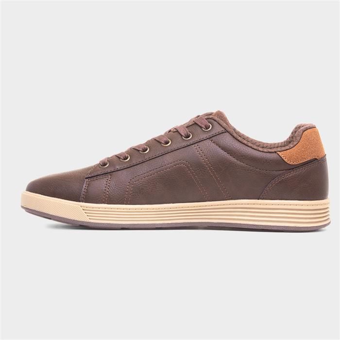 Cavell Hensley Mens Brown Lace Up Shoe