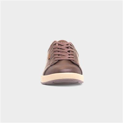 Cavell Hensley Mens Brown Lace Up Shoe