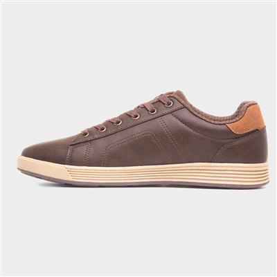 Cavell Hensley Mens Brown Lace Up Shoe