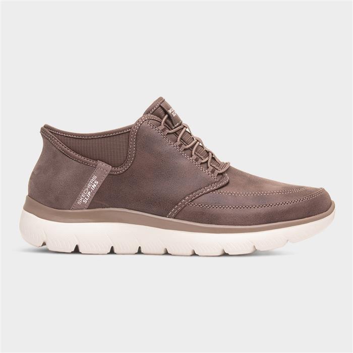 Skechers Men's Chocolate Slip-Ins: Summits - Siegul Sneaker In Size 8 | Textile/Synthetic - Image 4