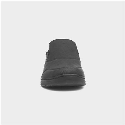 Roland Mens Black Slip On Shoe