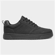 Osaga Foden Mens Black Lace Up Casual Trainer (Click For Details)