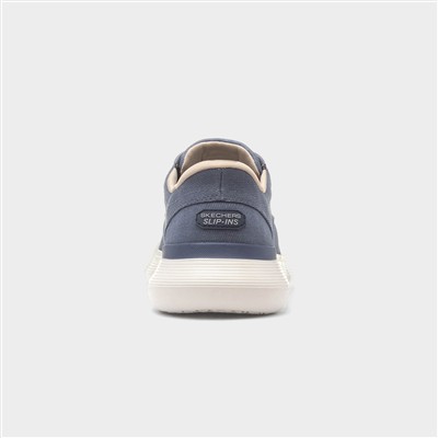 Slip Ins Garza Clive Mens Blue Vegan Shoe