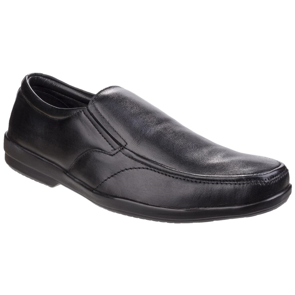 Fleet & Foster Mens Alan Formal Black Leather Shoe-520149 | Shoe Zone