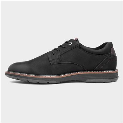 Mikey Mens Black Lace Up Shoe
