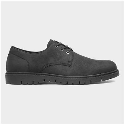 Sahara Mens Black Lace Up Shoe