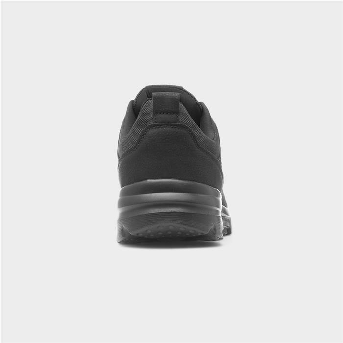 Roger Mens Black Casual Lace Up Shoe