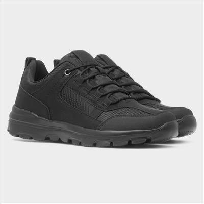 Roger Mens Black Casual Lace Up Shoe