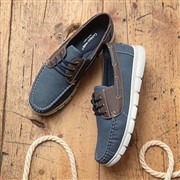 Cushion Walk Ant Mens Navy & Brown Boat Shoe (Click For Details)