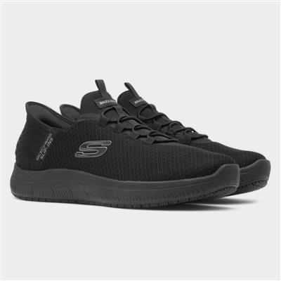 Skechers Workwear Slip Ins Colsin Mens Black Shoe-52021