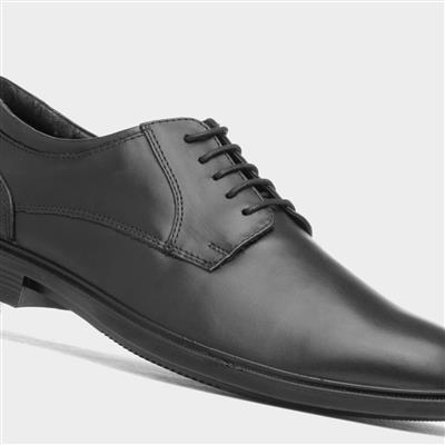 Dayton Mens Black Leather Shoe