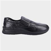 Cotswold Naunton Mens Black Leather Slip On Shoe (Click For Details)