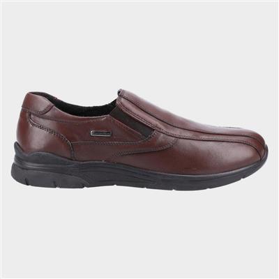 Naunton Mens Brown Leather Slip On Shoe