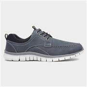Cushion Walk Harry Mens Navy Lace Up Casual Shoe (Click For Details)