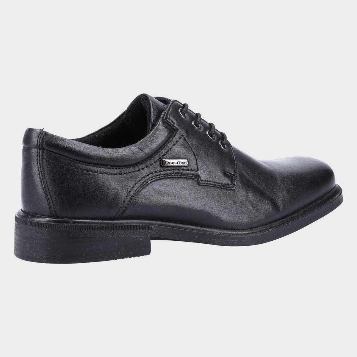 Cotswold Sudeley black leather waterproof men's lace-up shoe 