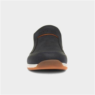 Rob Mens Navy Slip On Casual Shoe