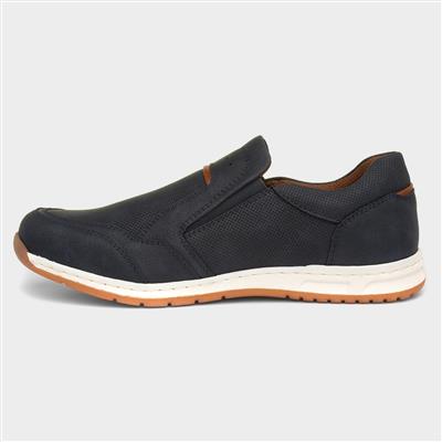 Rob Mens Navy Slip On Casual Shoe