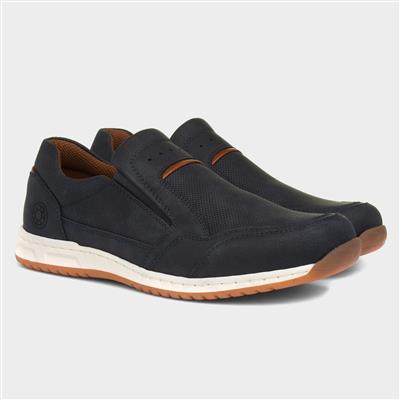 Rob Mens Navy Slip On Casual Shoe