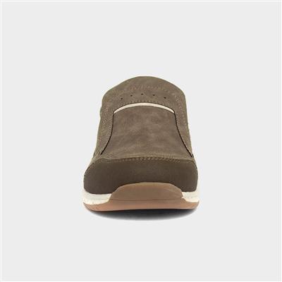 Rob Mens Taupe Slip On Casual Shoe