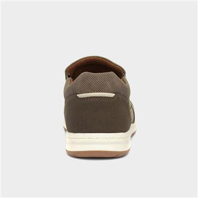 Rob Mens Taupe Slip On Casual Shoe