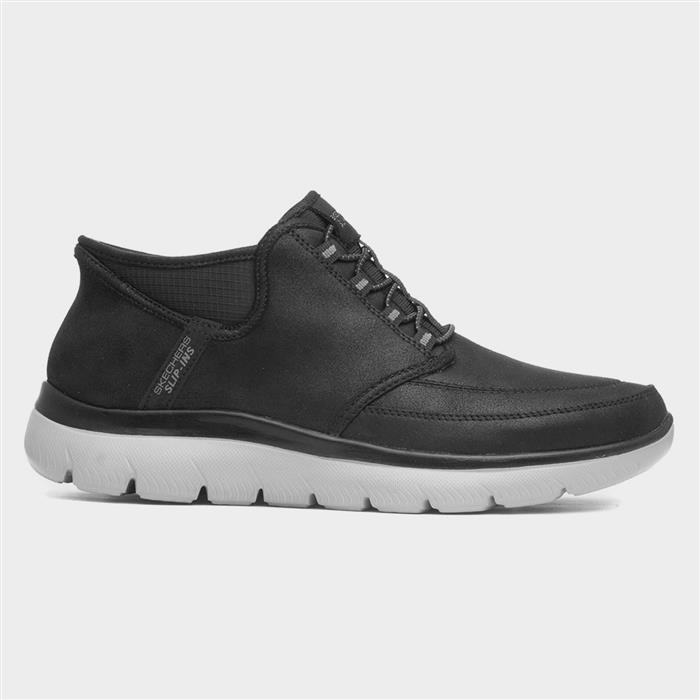 Slip Ins Summits Siegul Mens Black Shoe