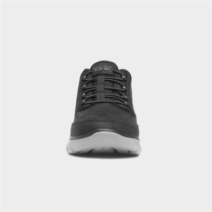 Slip Ins Summits Siegul Mens Black Shoe