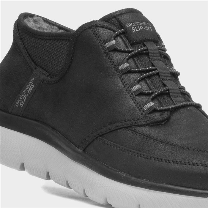 Slip Ins Summits Siegul Mens Black Shoe