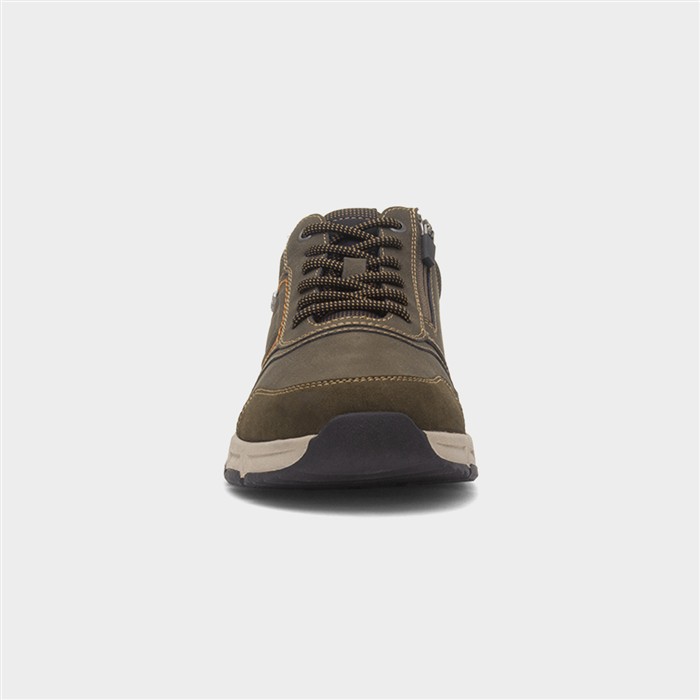 Gordon Mens Dark Olive Casual Shoe