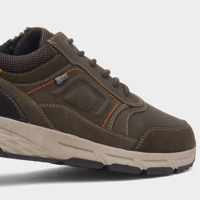 Gordon Mens Dark Olive Casual Shoe