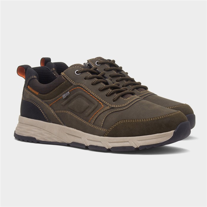 Gordon Mens Dark Olive Casual Shoe