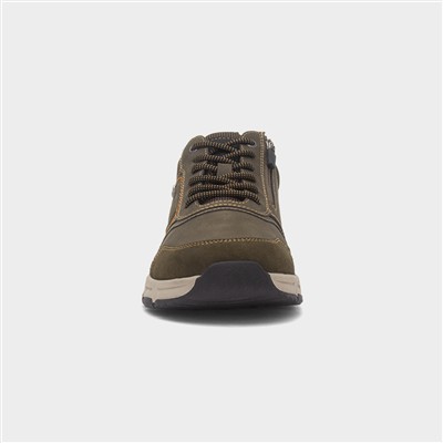 Gordon Mens Dark Olive Casual Shoe