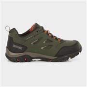 Regatta Holcombe Mens Low Hiking Boots in Green (Click For Details)