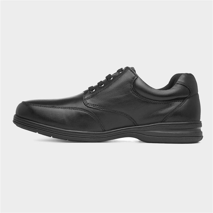 Maurice Mens Black Leather Shoe