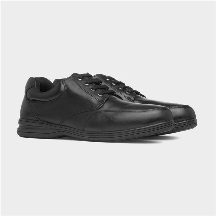 Maurice Mens Black Leather Shoe