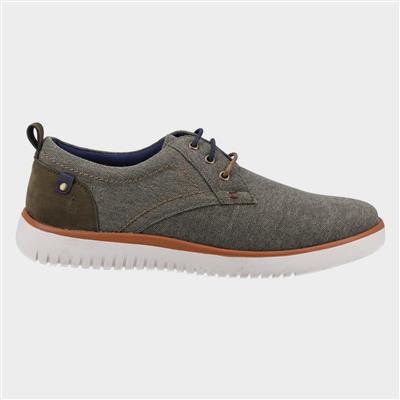 Mens Sandy Lace Up Shoe in Green