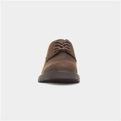 Jerry Mens Brown Leather Casual Shoe