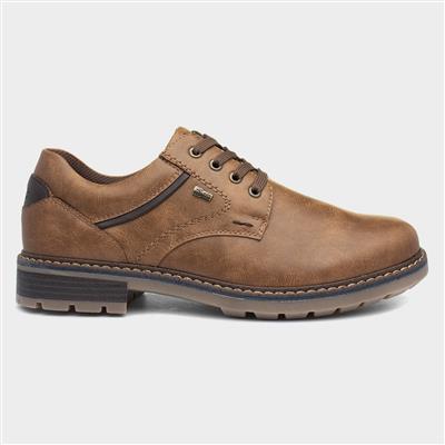 Dave Mens Tan Lace-Up Shoe