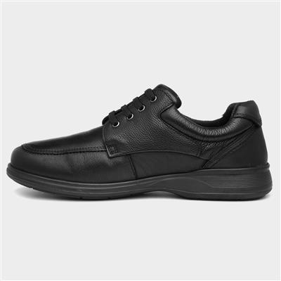 Duke Mens Black Leather Shoe