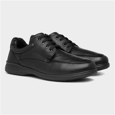 Duke Mens Black Leather Shoe
