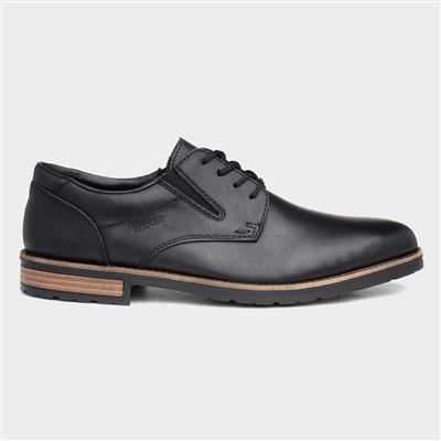 Mens Black Leather Lace Up Shoe