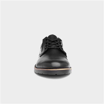 Mens Black Leather Lace Up Shoe