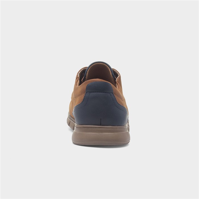 Stephen Mens Dark Tan Boat Shoe