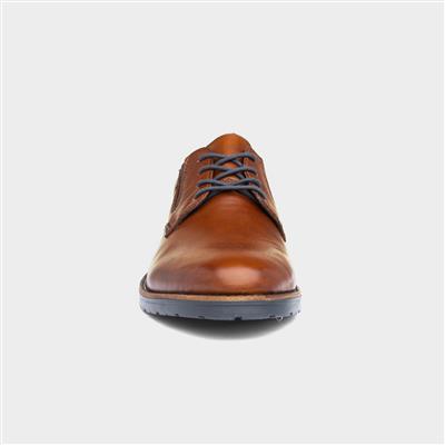 Mens Tan Leather Lace Up Shoe