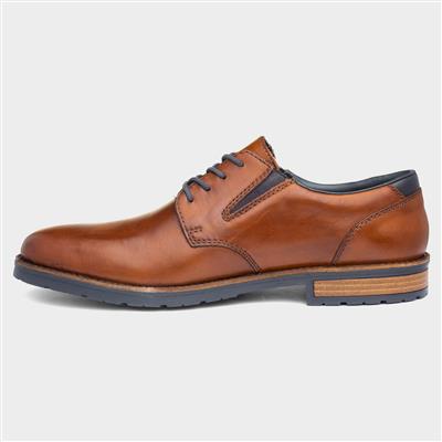 Mens Tan Leather Lace Up Shoe