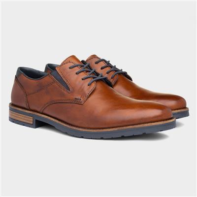 Mens Tan Leather Lace Up Shoe