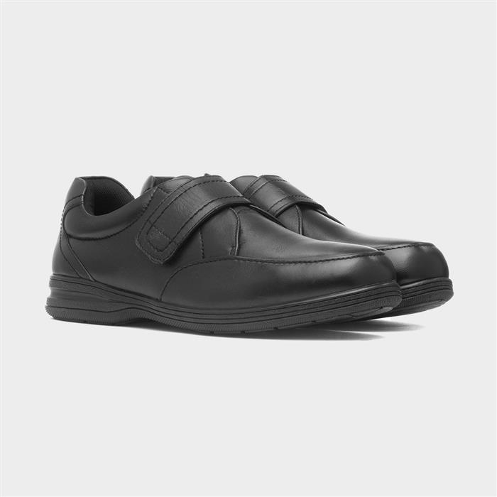 Malcolm Mens Black Leather Shoe