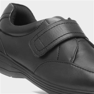 Malcolm Mens Black Leather Shoe