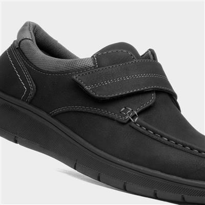 William Mens Black Casual Shoe